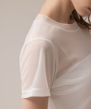 GRACE CONTINENTAL シアーカットトップ ホワイト