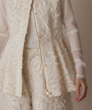 GRACE CONTINENTAL カットジャガードジレ キナリ