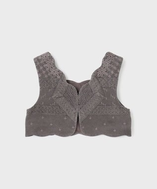 GRACE CONTINENTAL エンブロイダリージレ チャコール