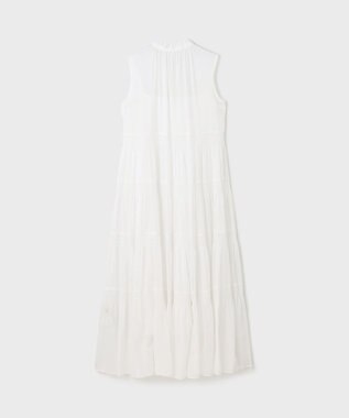 GRACE CONTINENTAL ティアードマキシカフタンワンピース ホワイト