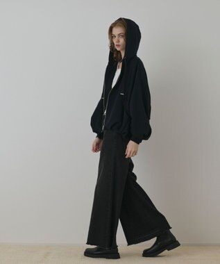 GRACE CONTINENTAL バル－ン裏毛パ－カ－ ブラック