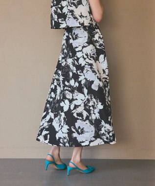 GRACE CONTINENTAL ボタニカルセパレートドレス ブラック