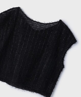 GRACE CONTINENTAL バックフレアチュールトップ ブラック