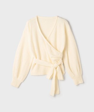 GRACE CONTINENTAL カシュクールニットトップ キナリ