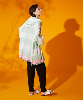 グレースコンチネンタル　シアーボーダーポンチョ