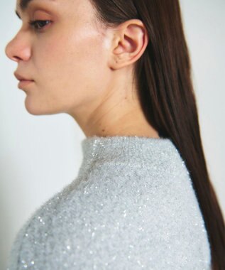 GRACE CONTINENTAL フェザーニットコンビトップ ホワイト