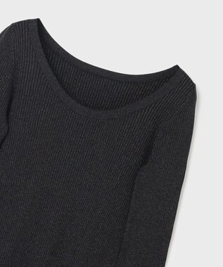 GRACE CONTINENTAL ハイゲージラメニットトップ ブラック