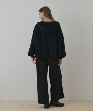 GRACE CONTINENTAL バル－ン裏毛パ－カ－ ブラック