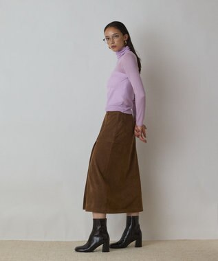 GRACE CONTINENTAL シアーリブニットトップ ピンク