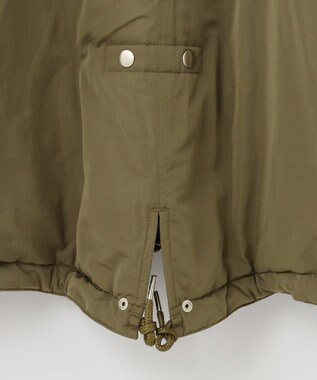 GRACE CONTINENTAL ボリュームハーフコート カーキ