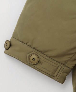 GRACE CONTINENTAL ボリュームハーフコート カーキ