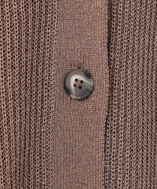 GRACE CONTINENTAL ラメニットカーディガン グレー