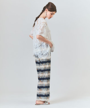 GRACE CONTINENTAL バックレース天竺トップ ホワイト