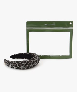 GRACE CONTINENTAL Fabricカチューシャ ダークブラウン