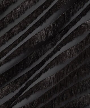 GRACE CONTINENTAL フェザーバイアスロングスカート ブラック