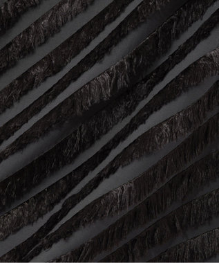 GRACE CONTINENTAL フェザーバイアスロングスカート ブラック