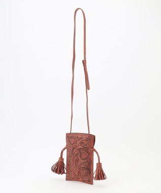 GRACE CONTINENTAL Tassel mini BAG レンガ