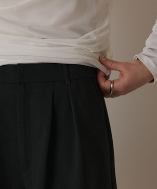 GRACE CONTINENTAL リネンライクショートパンツ ブラック