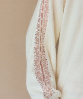 GRACE CONTINENTAL レーススリーブトップ キナリ