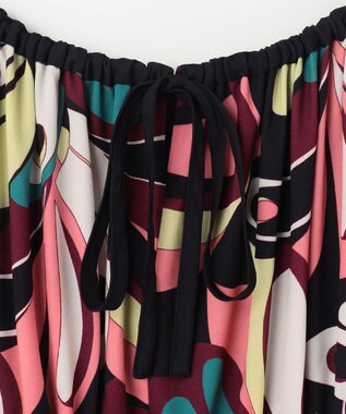 GRACE CONTINENTAL キカバードプリントワンピース ピンク