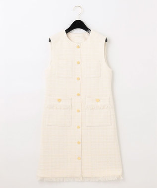 GRACE CONTINENTAL ツイードミニワンピース キナリ