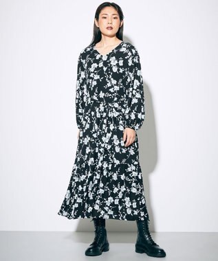 Life Style Wear フラワープリントティアードワンピース Grace Continental Grace Continental グレースコンチネンタル 通販