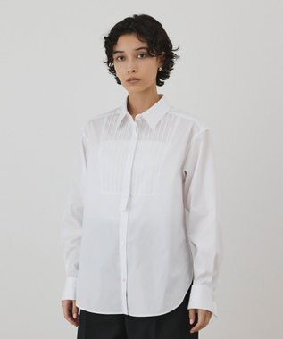 GRACE CONTINENTAL ピンタックドレスシャツ