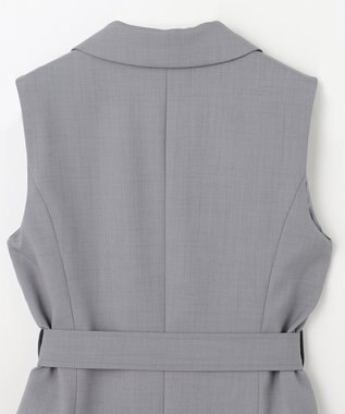 GRACE CONTINENTAL テーラーチュールワンピース グレー