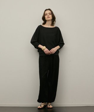 GRACE CONTINENTAL ドルマンニットトップ ブラック