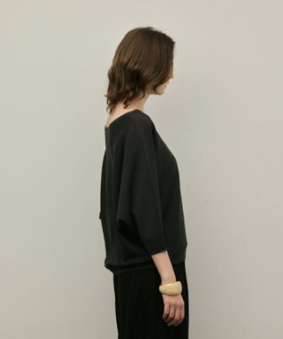 GRACE CONTINENTAL ドルマンニットトップ ブラック
