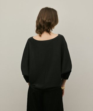 GRACE CONTINENTAL ドルマンニットトップ ブラック