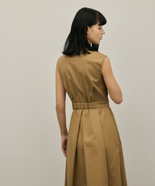 GRACE CONTINENTAL カシュクールタックフレアワンピース ベージュ