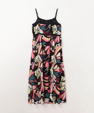 GRACE CONTINENTAL キカバードプリントワンピース ピンク