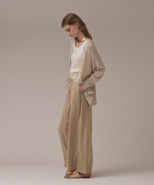 GRACE CONTINENTAL ラメルーズニットカーディガン キナリ