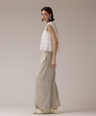 GRACE CONTINENTAL キカレースビジュートップ ホワイト