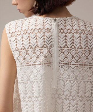 GRACE CONTINENTAL キカレースビジュートップ ホワイト