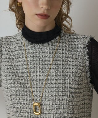 GRACE CONTINENTAL ツイードタイトワンピース ホワイト