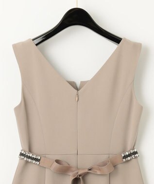 CAST チュールコンビドレス ベージュ/Mサイズ