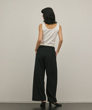 GRACE CONTINENTAL レイヤードイージーパンツ ブラック