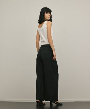 GRACE CONTINENTAL レイヤードイージーパンツ ブラック