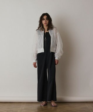 GRACE CONTINENTAL センタージップサロペット ブラック