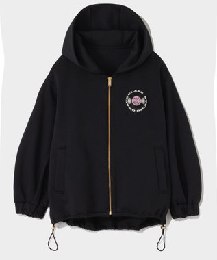 GRACE CONTINENTAL エンブレムフーディ ブラック