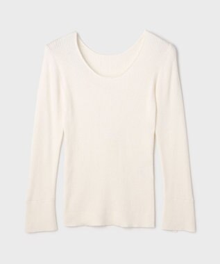 GRACE CONTINENTAL 綿カシミヤインナートップ ホワイト