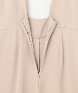 GRACE CONTINENTAL ビジュー釦サロペット ベージュ