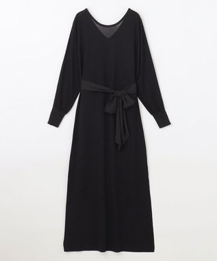 GRACE CONTINENTAL ニットブラックドレス ブラック