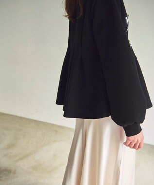 GRACE CONTINENTAL タックカットトップ ブラック