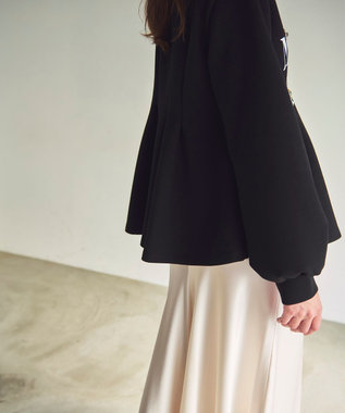 GRACE CONTINENTAL タックカットトップ ブラック