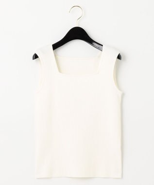 GRACE CONTINENTAL リブニットスクエアトップ