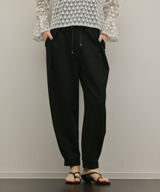 GRACE CONTINENTAL ポンチイージーパンツ ブラック