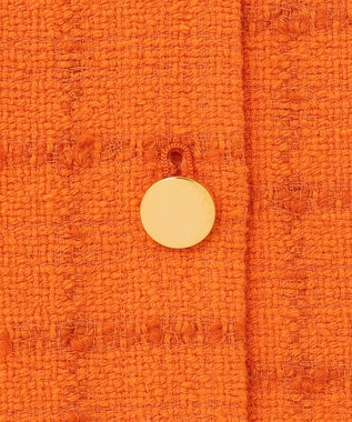 GRACE CONTINENTAL ツイードミニワンピース オレンジ